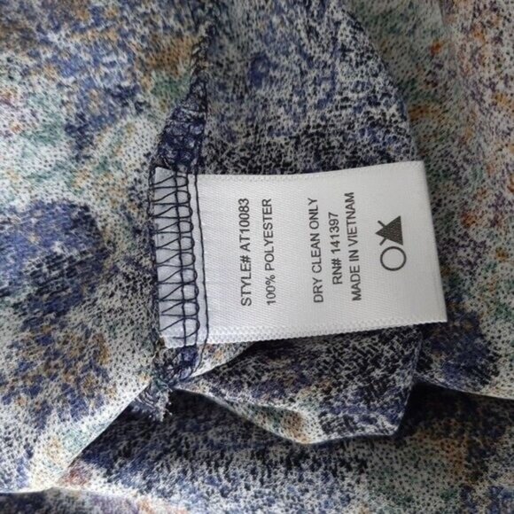 ASTR Flowy Sheer Hi-low Hem Floral Long Sleeve Top Sz S - Picture 8 of 8